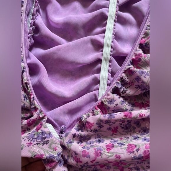 Blogger Fav ZARA FLORAL PRINTED DRESS WITH DRAPING Size Medium - Picture 12 of 15